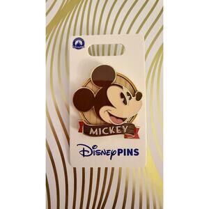 NEW Disney Parks Mickey & Minnie Wood Inlay Pin Set
